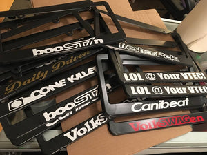 Add Humor to Your Ride: Checkout Out Our Custom-Made License Plate Frames at Realsh1ft.com!