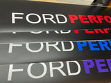 Blue Ford Performance Windshield Banner for Ford Mustang