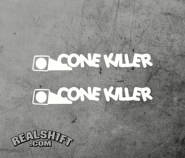 Cone Killer 2 pc Vinyl Decal